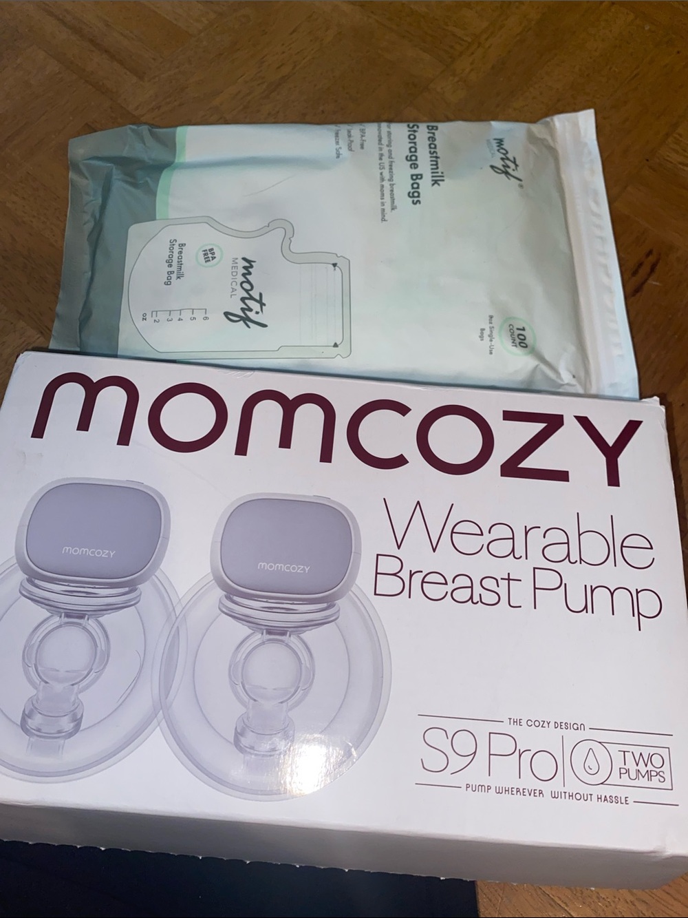 S9 Pro Wearable  Pump - White/Grey